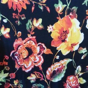 Fred David Dresses - Fred David 3X Black with Yellow/Orange Roses Dress Fred David Dresses - Fred David 3X Black with Yellow/Orange Roses Dress